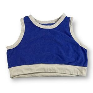 Free Assembly Terry Cloth Cropped Top Size Extra Large 14/16